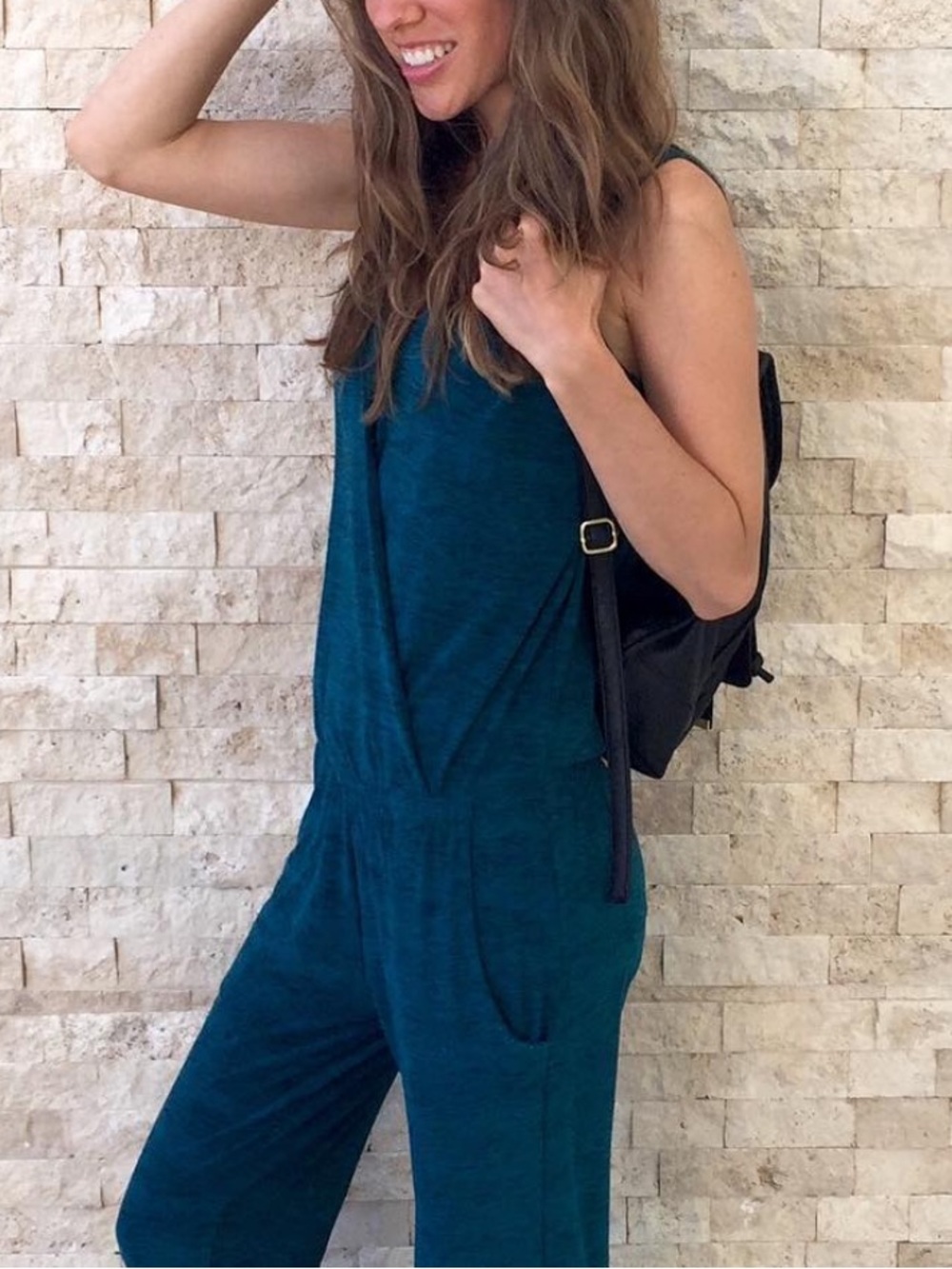 Veronica M Teal Jumpsuit